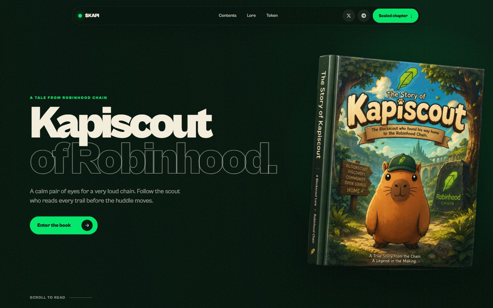 KapiScout — Robinhood Chain scanner and Telegram intelligence bot