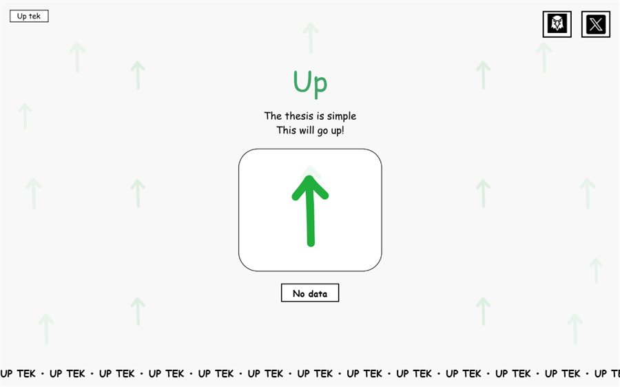 UP Tek — monochrome tech identity